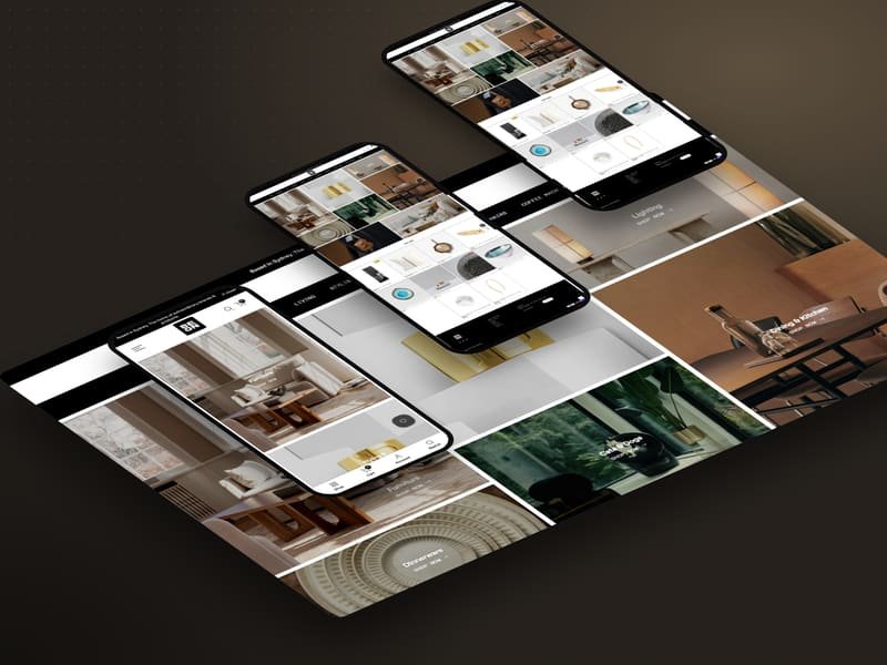 BEON store shown on desktop and mobile