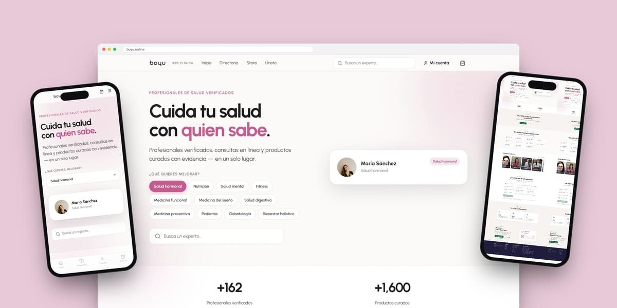 Boyú website on desktop and mobile