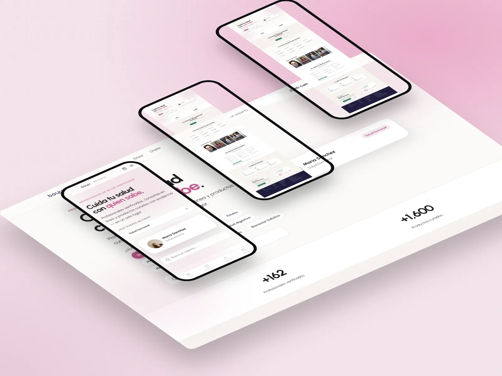 Boyú store shown on desktop and mobile